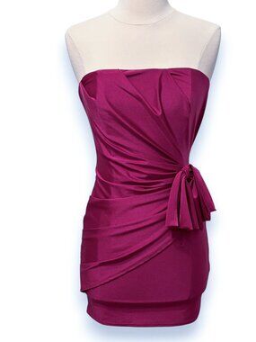 jem mini dress in magenta michael costello Michael Costello Jem Mini Dress in Magenta